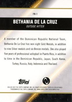 2023 Topps Athletes Unlimited All Sports - Face of the Nation #FN-1 Bethania de la Cruz Back