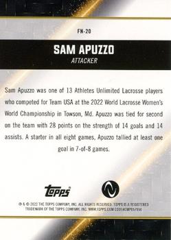 2023 Topps Athletes Unlimited All Sports - Face of the Nation #FN-20 Sam Apuzzo Back