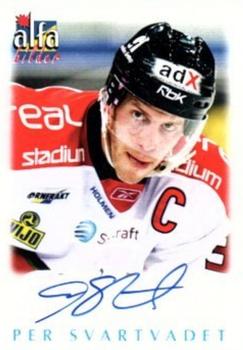 1997 Alfabilder Autographs - Svensk Ishockeys Största Stjärnor Genom Tiderna #E-33 Per Svartvadet Front
