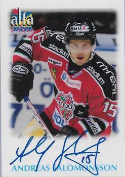 1997 Alfabilder Autographs - Svensk Ishockeys Största Stjärnor Genom Tiderna #E-73 Andreas Salomonsson Front