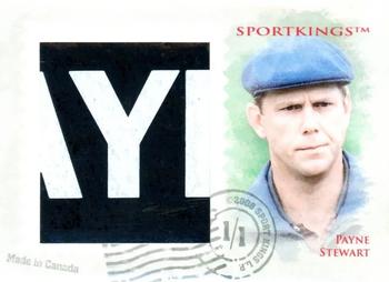 2008 Sportkings Series B - Post Card Redemption Dual Memorabilia #NNO Ben Hogan / Payne Stewart Back