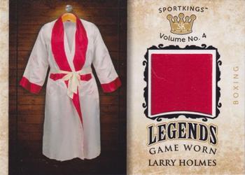 2023 Sportkings Volume 4 - Legends Game Worn Gold #LSM-62 Larry Holmes Front