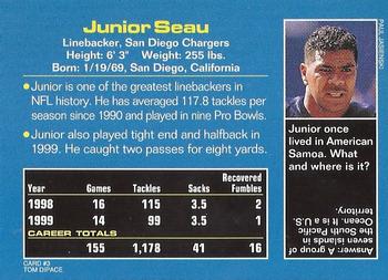 2000 Sports Illustrated for Kids II (Dec 2000) #3 Junior Seau Back