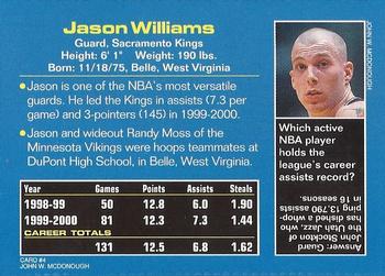 2000 Sports Illustrated for Kids II (Dec 2000) #4 Jason Williams Back