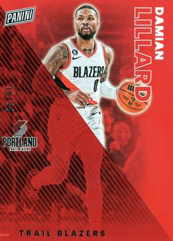 2023 Panini Father's Day - Red #3 Damian Lillard Front