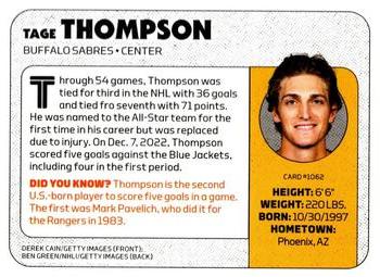 2023 Sports Illustrated for Kids #1062 Tage Thompson Back