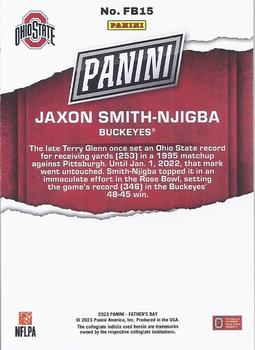 2023 Panini Father's Day - Father's Day #FB15 Jaxon Smith-Njigba Back