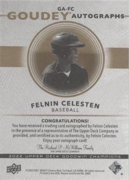2022 Upper Deck Goodwin Champions - Goudey Autographs #GA-FC Felnin Celesten Back
