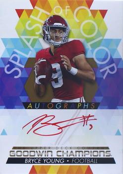 2022 Upper Deck Goodwin Champions - Splash Of Color Autographs #SA-BY Bryce Young Front