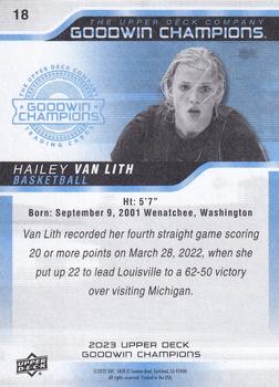 2023 Upper Deck Goodwin Champions #18 Hailey Van Lith Back