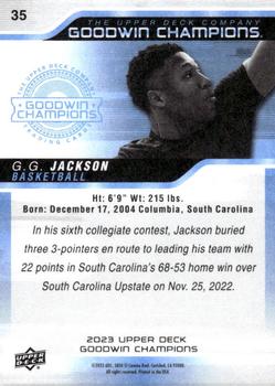 2023 Upper Deck Goodwin Champions #35 G.G. Jackson Back