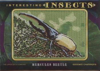 2022 Upper Deck Goodwin Champions - Interesting Insects Manufactured Patches #IP-95 Hercules Beetle Front