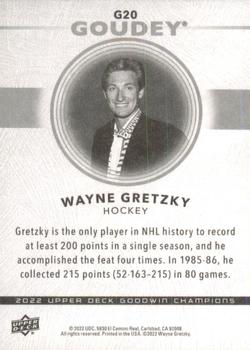 2022 Upper Deck Goodwin Champions - Goudey #G20 Wayne Gretzky Back