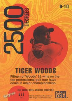 2022 SkyBox Metal Universe Champions - 2500 Degrees #D-10 Tiger Woods Back