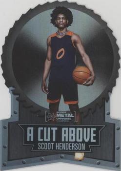 2022 SkyBox Metal Universe Champions - A Cut Above #ACA-11 Scoot Henderson Front