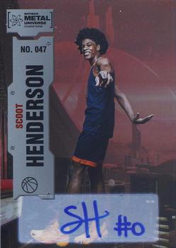 2022 SkyBox Metal Universe Champions - Base Autographs #47 Scoot Henderson Front
