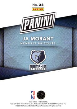 2023 Panini National Convention Silver #28 Ja Morant Back
