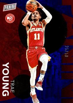 2023 Panini National Convention Silver - Blue #35 Trae Young Front