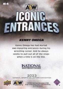 2023 Upper Deck National Convention Wrapper Redemption - AEW Iconic Entrance #IE-4 Kenny Omega Back