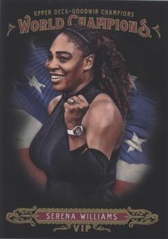 2018 Upper Deck Goodwin Champions - VIP Black World Champions Achievement #WC-6 Serena Williams Front