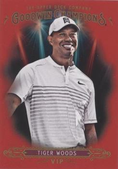2018 Upper Deck Goodwin Champions - VIP Prizes Red #P3 Tiger Woods Front