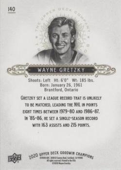 2018 Upper Deck Goodwin Champions - Green #140 Wayne Gretzky Back