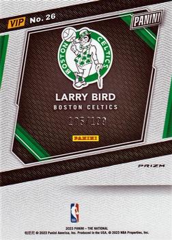 2023 Panini National Convention Gold VIP - Red Sparkle #26 Larry Bird Back