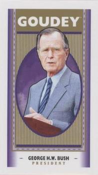 2019 Upper Deck Goodwin Champions - Goudey Minis Blank Back #NNO George H.W. Bush Front