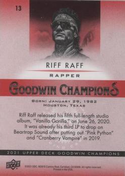 2021 Upper Deck Goodwin Champions - Platinum Color Wheel #13 Riff Raff Back