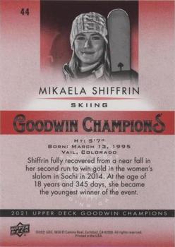 2021 Upper Deck Goodwin Champions - Platinum Color Wheel #44 Mikaela Shiffrin Back