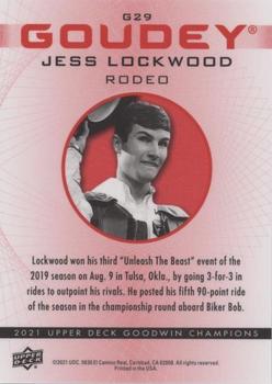 2021 Upper Deck Goodwin Champions - Goudey Platinum Color Wheel #G29 Jess Lockwood Back