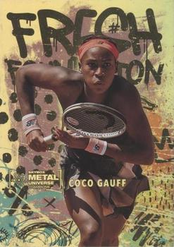 2021 SkyBox Metal Universe Champions - Fresh Foundation Gold Spectrum #FF8 Coco Gauff Front