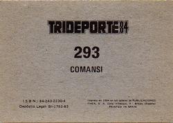 1984 Fher Trideporte #293 Comansi Back