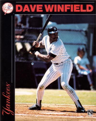 1990 Norman James Locker Cards #L306 Dave Winfield Front