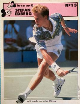 1989 Le Journal de Mickey Les as du sport 1989 #13 Stefan Edberg Front