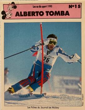 1989 Le Journal de Mickey Les as du sport 1989 #15 Alberto Tomba Front