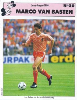 1989 Le Journal de Mickey Les as du sport 1989 #20 Marco Van Basten Front