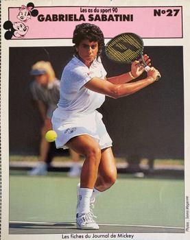 1989 Le Journal de Mickey Les as du sport 1989 #27 Gabriela Sabatini Front