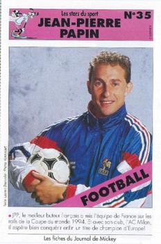 1993 Le Journal de Mickey Les stars du sport #35 Jean-Pierre Papin Front