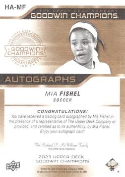 2023 Upper Deck Goodwin Champions - Autographs Horizontal #HA-MF Mia Fishel Back