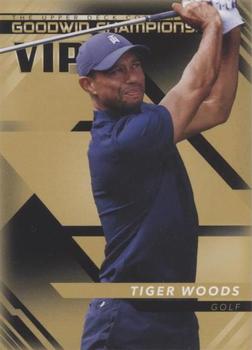 2022 Upper Deck Goodwin Champions - VIP Prize Card Achievements #P1 Tiger Woods Front