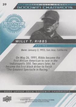 2022 Upper Deck Goodwin Champions - Gold #39 Willy T. Ribbs Back