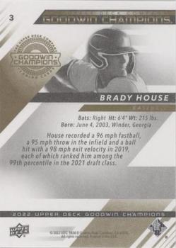 2022 Upper Deck Goodwin Champions - Photo Variations Red #3 Brady House Back