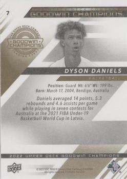 2022 Upper Deck Goodwin Champions - Photo Variations Red #7 Dyson Daniels Back