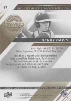 2022 Upper Deck Goodwin Champions - Photo Variations Red #17 Henry Davis Back