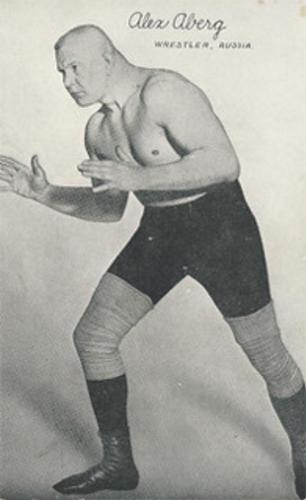 1921 Exhibit Wrestling Cards #NNO Alex Aberg Front