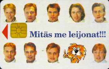 1995-01 HPY Phonecards (Finnish) #HPY-E40 Mitäs me Leijonat!!! Front