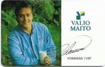 1995-01 HPY Phonecards (Finnish) #HPY-E44 Valio Maito Teemu Selänne Back