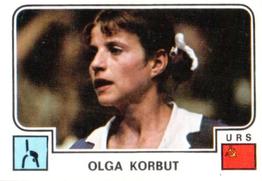 1976 Panini Goofy Sport Stickers #106 Olga Korbut Front