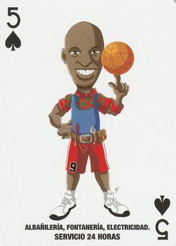 2020 2012 Baraja Del Jugon Playing Cards Reissue #5♠ Ron Harper Front
